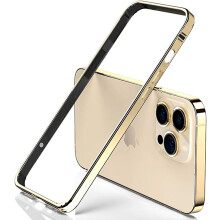 Aluminium bumperhoes voor iPhone 15 Pro 6,1 inch, goudkleurig