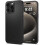 Θήκη iPhone15Pro Max σε μαύρη λεπτή εφαρμογή, στρατιωτικής ποιότητας 1
