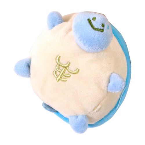 Crinkle-Sound Turtle Plush Toy Blue 3 inches 1
