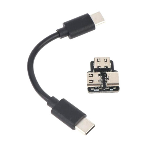 Type C Power Splitter 1 in 2 Out USB Module Plug and  Dual Device Charging Adapter