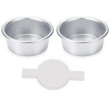 Cake Pans Set, Small Cake Pans with 60PCS Parchment Paper for Birthday Smash Layer Cakes, No-Stick Round Cake Pans