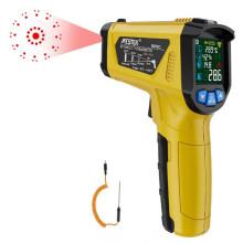 Mestek -50 to 400 Degrees Digital Infrared Thermometer Laser Thermometer Non-Contact Thermometer Hygrometer