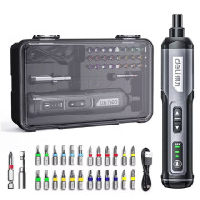 DELI Electric Screwdriver Set 4V Cordless Electric Screwdrivers TYPE-C Rechargeable 29 Bit Set Drill Power Tools Kit
