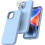 iPhone14Plus 5-σε-1 λεπτή θήκη υγρής σιλικόνης σε γαλάζιο χρώμα 1