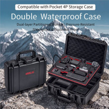 STARTRC Dual-Layer Storage Box for Pocket 4P Waterproof Shockproof Hard Carry Case with Combination Lock