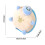 Crinkle-Sound Turtle Plush Toy Blue 3 inches 3