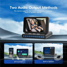 Baby Auto Camera HD 720P, Achterwaarts Gerichte Baby Monitor met Nachtzicht Auto Camera, Draadloze CarPlay Android Auto