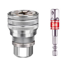 Adjustable Hex Universal Socket Wrench 3/8 Inch 10-19 mm Torque Ratchet Spanner Repair Tool