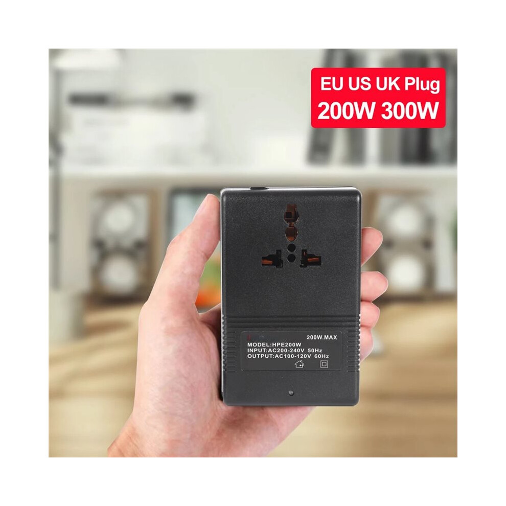 Eu Plug Inverter 200W Voltage Converter Transformer 220V To 110V Step - Down Transformer 110V To 220V Travel Adapter 6034127481446