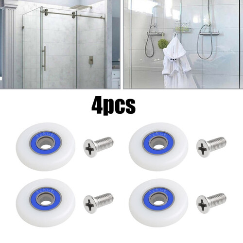 Shower Door Roller Wheels 28mm Diameter 4 Pcs 2