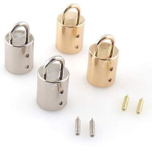 Embouts de pompons en forme de tonneau dorés, 15 mm, lot de 10, pour la fabrication de bijoux