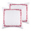 Set di 2 federe decorative Levtex Home Holly & Thistle, in cotone rosso. 1