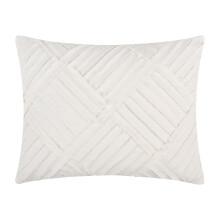 Cojín decorativo Levtex Home Pickford Blush, 14x18 pulgadas, blanco