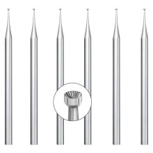 Fraise Ă cuvette ronde 1 mm, queue de 3/32 pouce, lot de 6