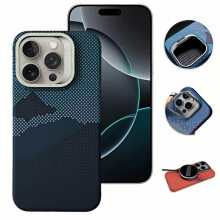 Puzdro z uhlíkových vlákien pre iPhone 16Pro Max s držiakom na objektív z zliatiny