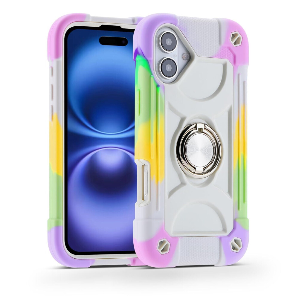 Iphone 16 Case 6.1 Inch With Ring Stand Military-Grade 9107258720672