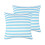 Levtex Home Sol Stripe Euro Sham 26x26 ίντσες διπλής όψης βαμβάκι 1