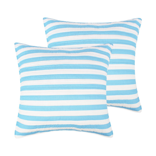 Levtex Home Sol Stripe Euro Sham 26x26 ίντσες διπλής όψης βαμβάκι