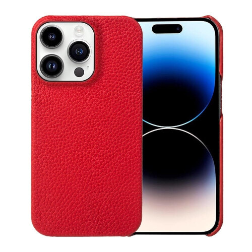 Δερμάτινη θήκη iPhone16 λεπτή, αντικραδασμική, μαύρη