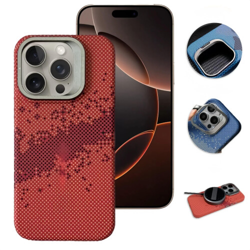 Θήκη iPhone16Pro Max από ανθρακονήματα με βάση φακού από κράμα αλουμινίου