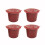 Apmemiss Wholesale4Pcs Επαναχρησιμοποιούμενες κάψουλες καφέ, κάψουλες, φλιτζάνια, φίλτρο 6