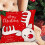 Santa Claus linen pillowcase Christmas home decor 1