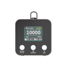 Temperature Humidity and CO2 Portable Monitor,Carbon Dioxide Detector with Data Logging and Export Capabilities