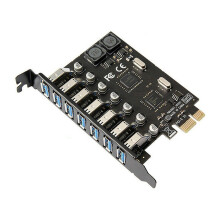 USB 3.0 PCIe Expansion Card 7-Port 5V 2A