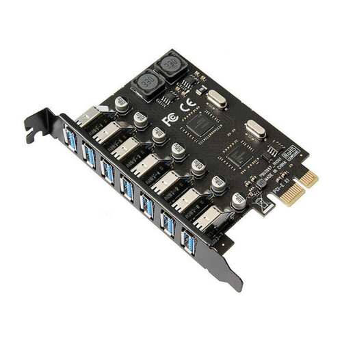 USB 3.0 PCIe Expansion Card 7-Port 5V 2A