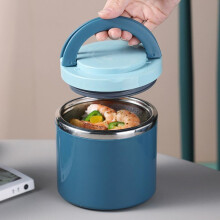 Stainless Steel Soup Cup with Rice and Porridge Compartment