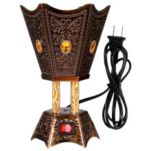 Brûleur d'encens électrique Eease pour la décoration de la maison et du bureau (marron)