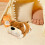 Coussin douillet en jersey tricoté marron 40 cm 3