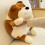 Coussin douillet en jersey tricoté marron 40 cm 2