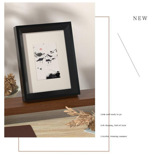 Photo Frame Black White Oak Walnut 4x6 Inches 1