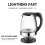 Electric Tea Kettle Glass 1.7L Auto Shut-off Stainless 6