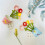 Keramik-Messlöffel-Set in Blumenform, 6-teilig 8