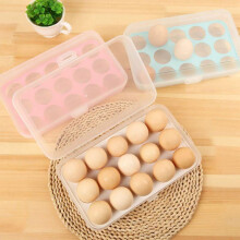 Feiona Pack Porte-œufs couverts pour réfrigérateur, boîte de rangement transparente pour plateaux à œufs, distributeur, conteneurs en plastique