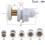 Shower Door Rollers 19mm Diameter 4 Pieces 5