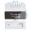 Digitale LED-wekker met USB-aansluiting en snooze-functie, wit 6