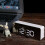Digitale LED-wekker met USB-aansluiting en snooze-functie, wit 4