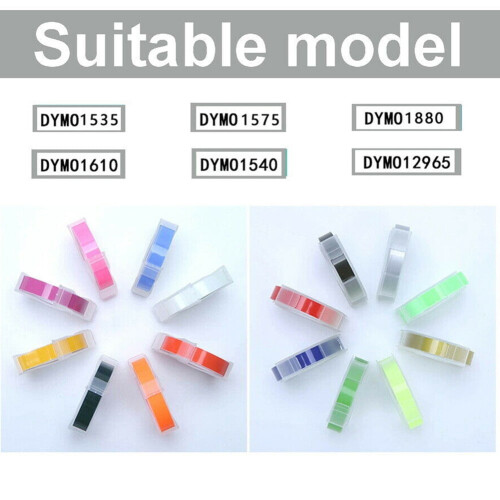 9mm 3D embossed label tape for Dymo manual label makers 1