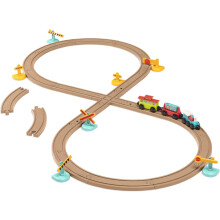 Battat - Train Set for Kids, Toddlers - 29 Pieces Track Set with Accessories - Developmental Toy - 2+ Years