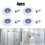 Shower Door Roller Wheels 29mm 4 pcs 5