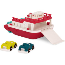 Battat - Wonder Wheels - Pool and Bath Toys for Babies, Toddlers - Floating Toy Boat for Water Play - Recyclable Materials - Ferry Boat - 1 Year +