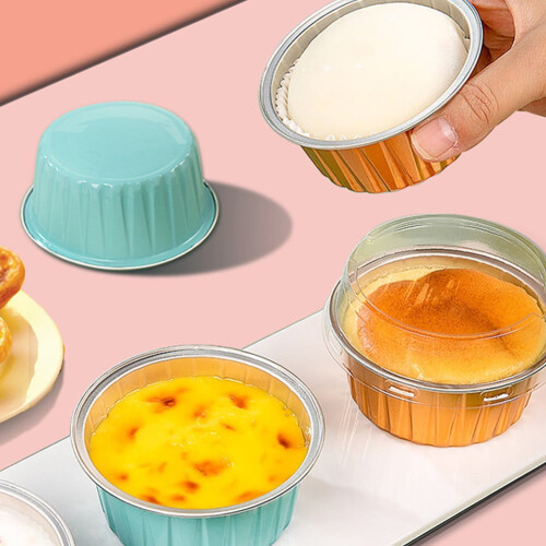 Aluminum Foil Baking Cups with Lids 10 pcs 1