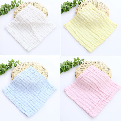 Federra baby bibs solid cotton 4-piece set