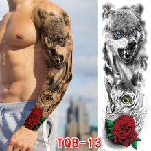 Men's arm temporary tattoo sticker 3D waterproof