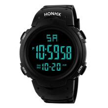 Heren LED digitale quartz militaire horloge (1 stuk)