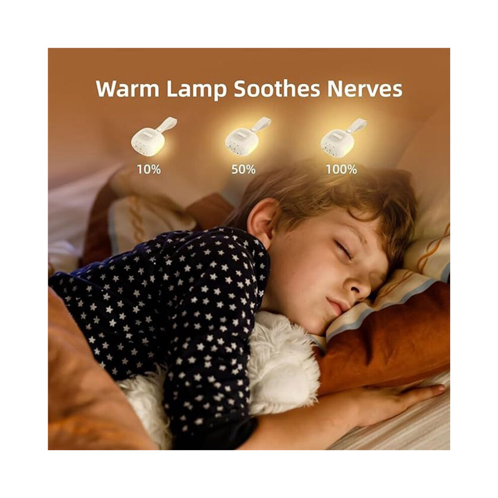 Portable White Noise Machine Recorder White Noise for Newborn with 16 Soothing Sounds for Strollers Cribs Travel A