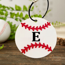 Federra baseball bat pendant tag with A to Z letters